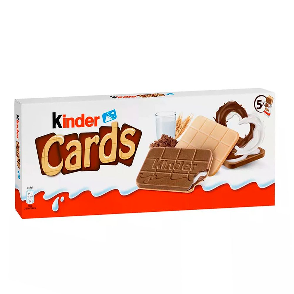 Chocolate Kinder Cards Ferrero 128g-1- Chocolate Kinder Cards Ferrero 128g-1-